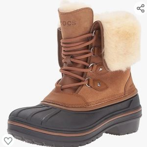 Crocs Allcast ll Luxe Women’s Waterproof Winter Boots New 6